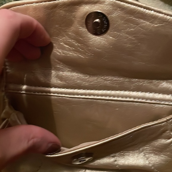 Nine West gold clutch bag - Picture 3 of 7